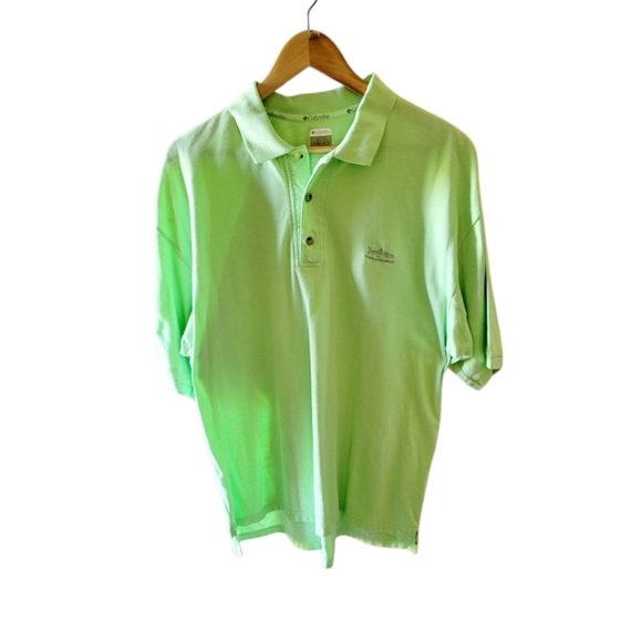 Lacoste Other - Columbia Men's Green Polo Golf Shirt Size Large Preppy Classic Performance